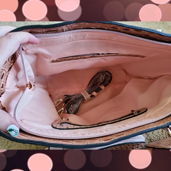 New Le Miel 3pc blush handbag set - Picture 3 of 4